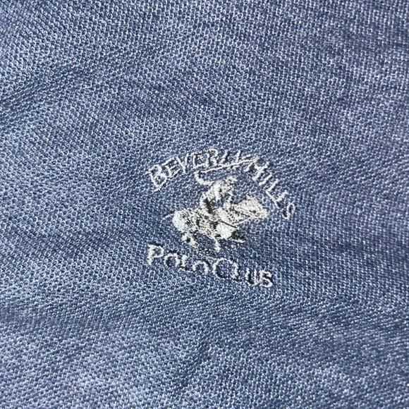 Beverly Hills Polo Club Logo Shirt Modern Fit Size L Preppy Casual Short Sleeve - Picture 4 of 4